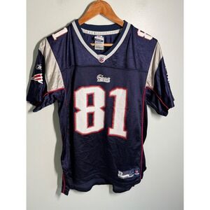 Vintage Reebok NFL Randy Moss New England Patriots Jersey Youth XL 81 Navy